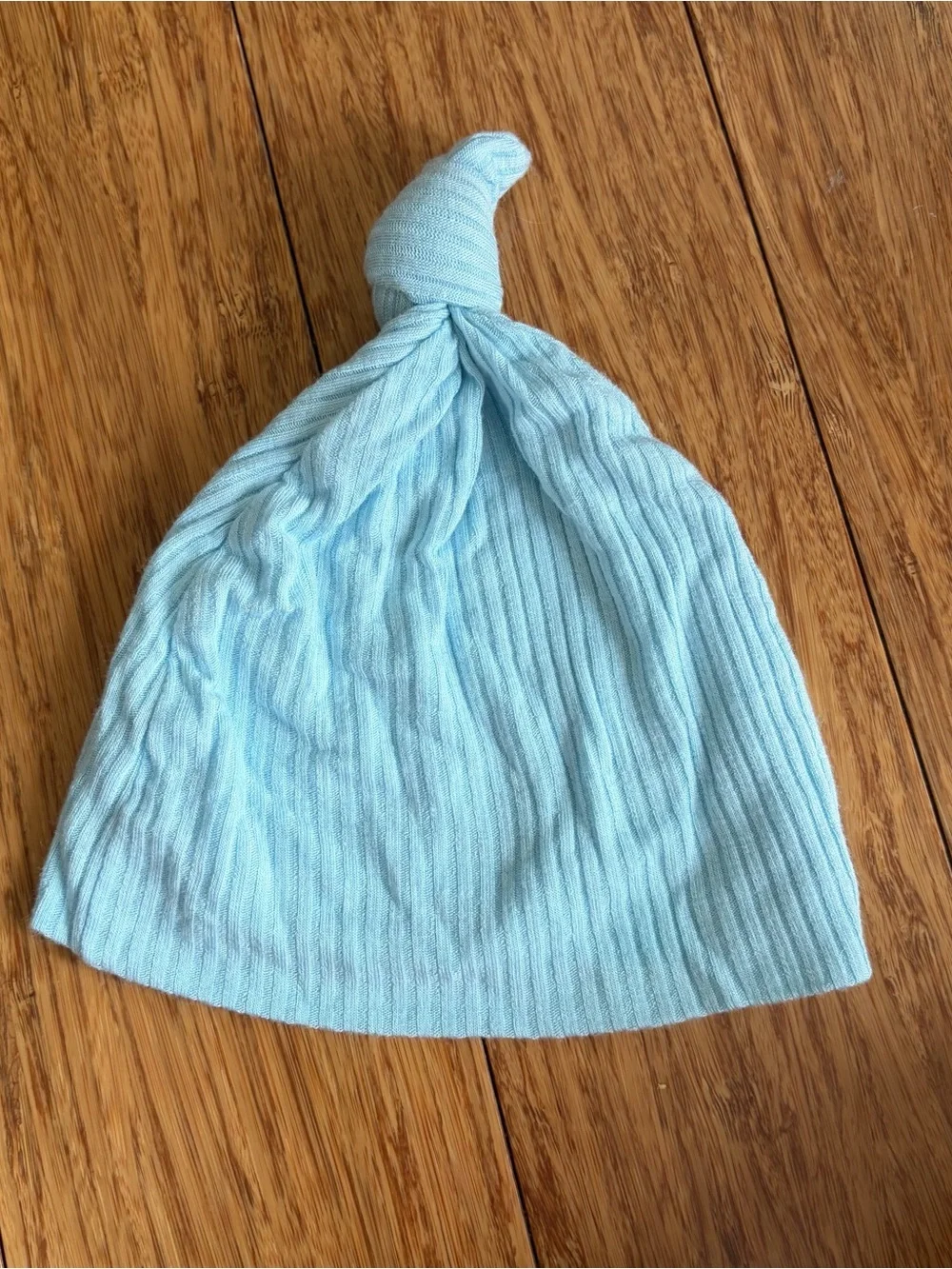 Lou Lou & Company Baby Knot Hats in Gray, Light Blue, and Sage Green